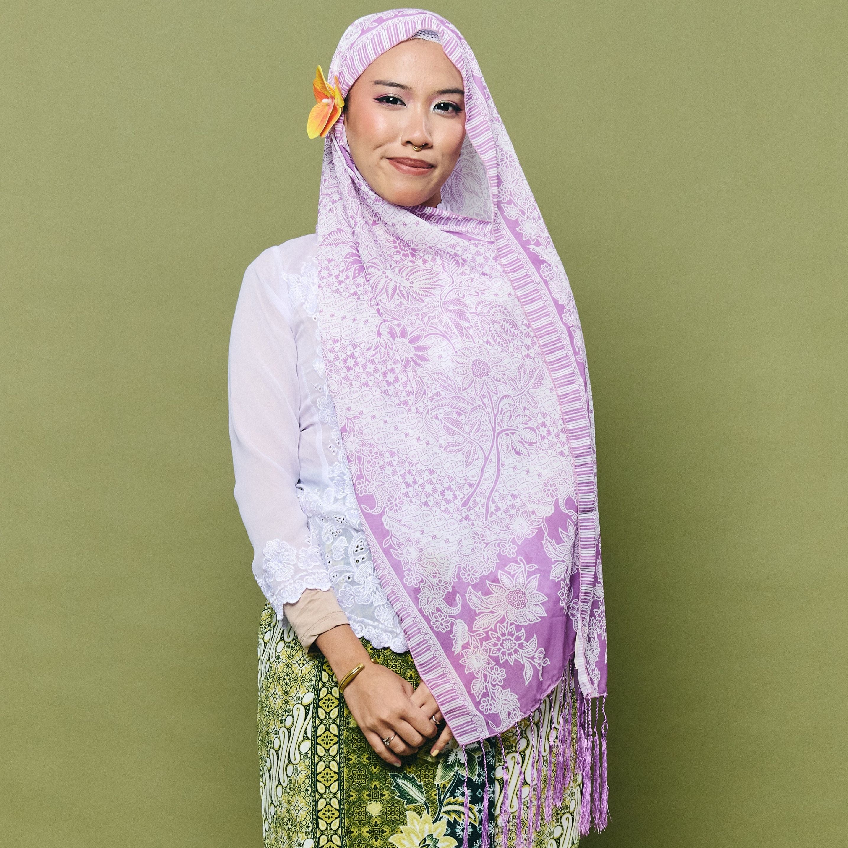 Batik Shawl Fringe 4