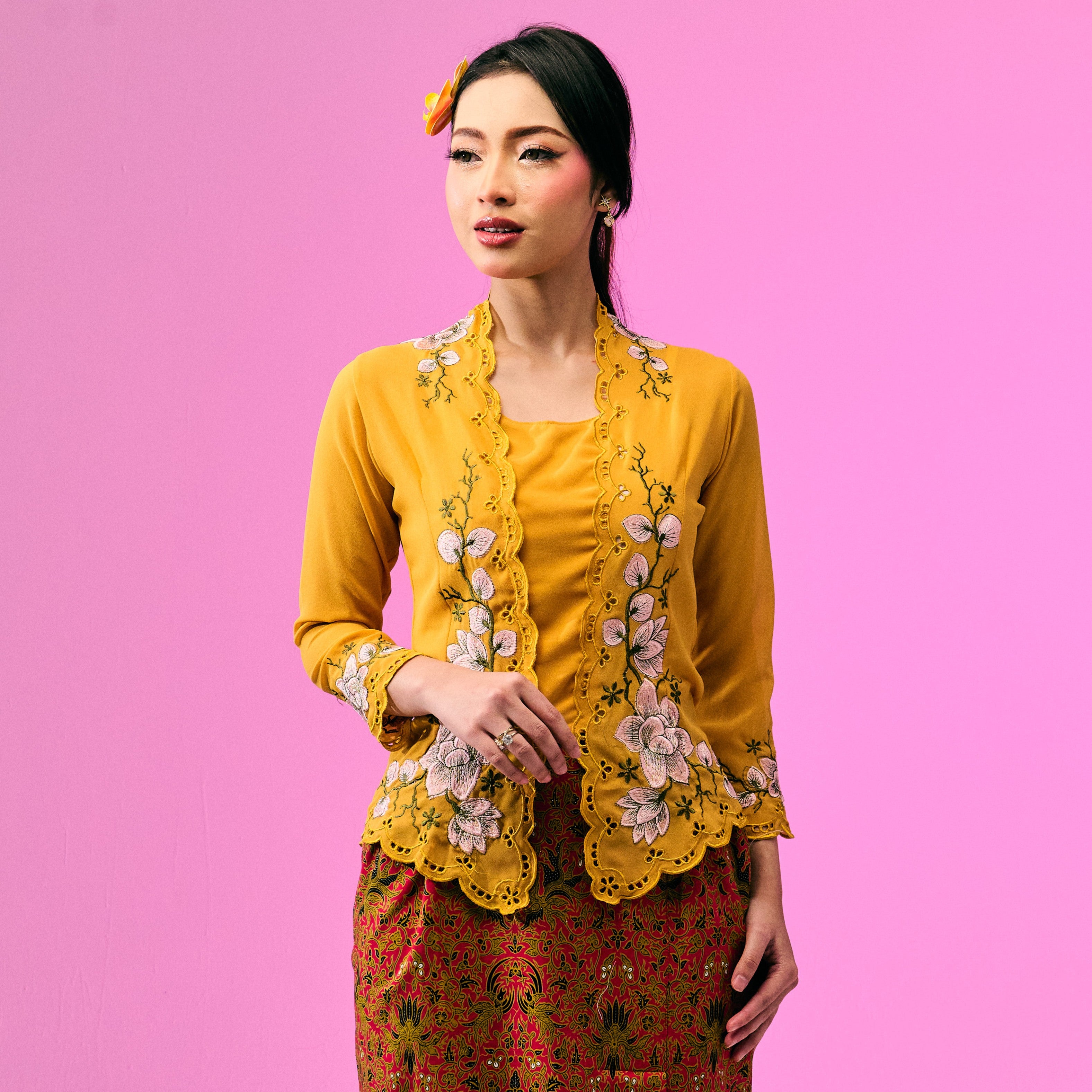 Kebaya Top Nori Corak - Top Only