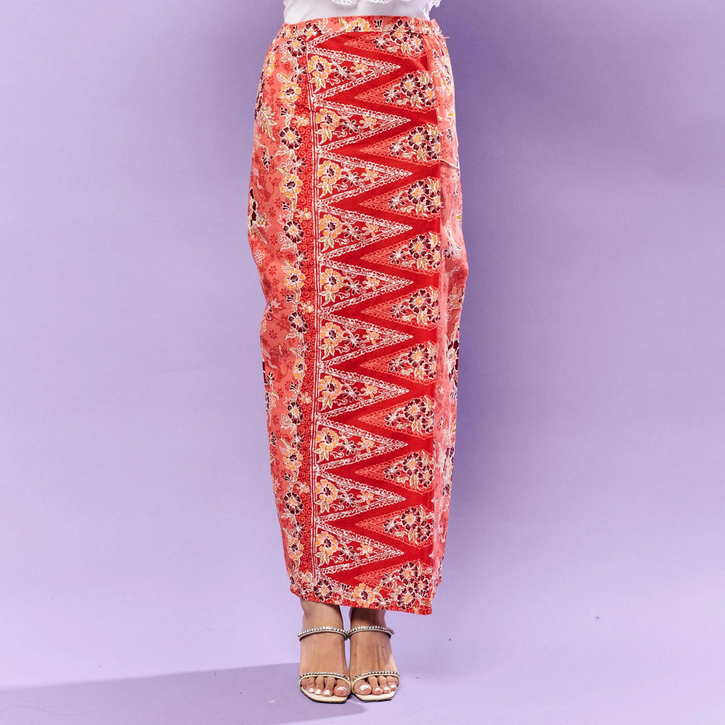 RIMBUNKL Skirt Batik Lipat Depan Aralia