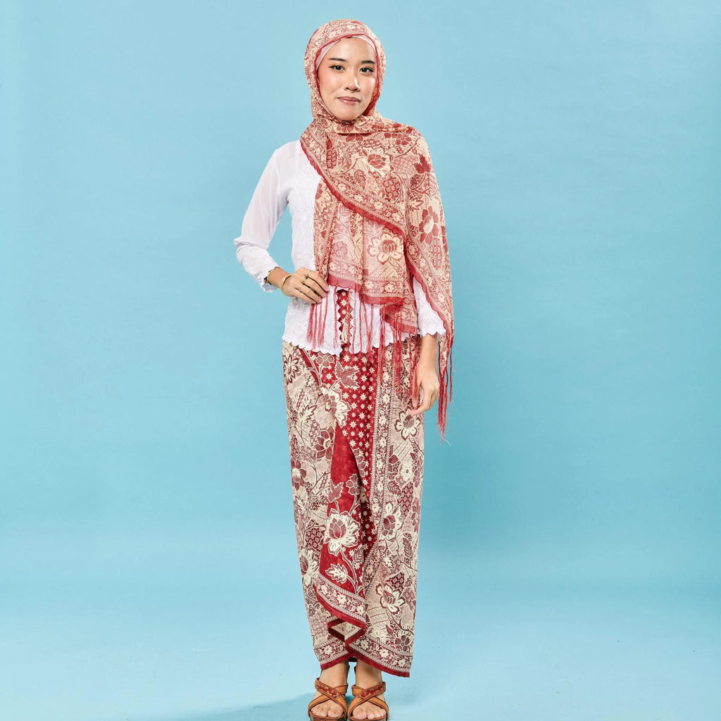 RIMBUNKL Skirt Set Pario ( SHAWL & PARIO)