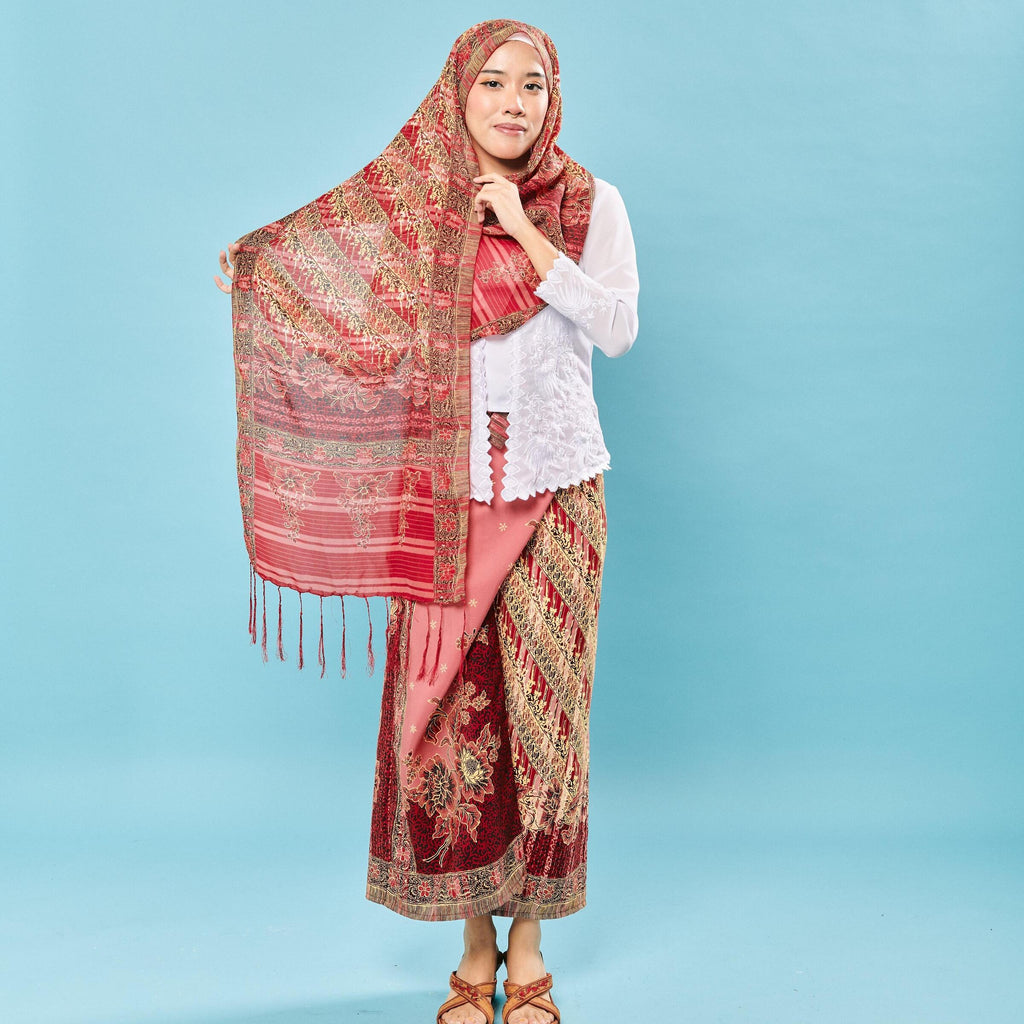 RIMBUNKL Skirt Set Pario ( SHAWL & PARIO)