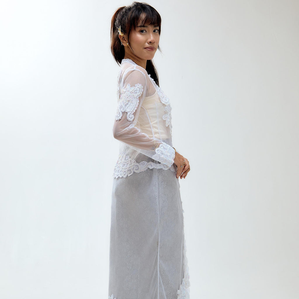 Rimbunkl Kebaya Aurora Long Sleeve  Manik