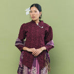 Kebaya Jenaya bunga kecil with brooch - Top Only