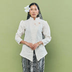 Kebaya Jenaya bunga kecil with brooch - Top Only