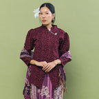 Kebaya Jenaya bunga kecil with brooch - Top Only