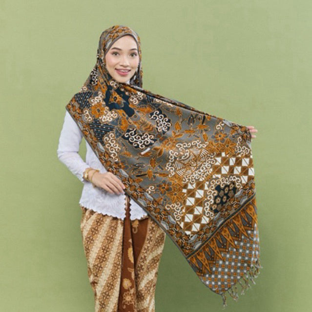 RIMBUNKL Shawl Batik Cotton Premium