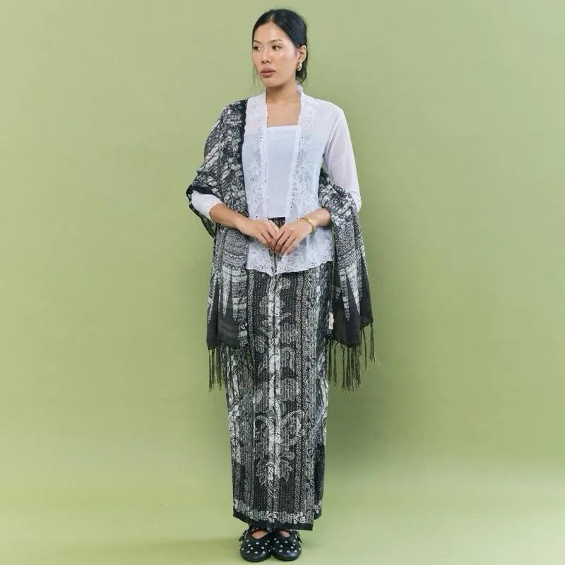 RIMBUNKL Skirt Set ( Shawl + Skirt )