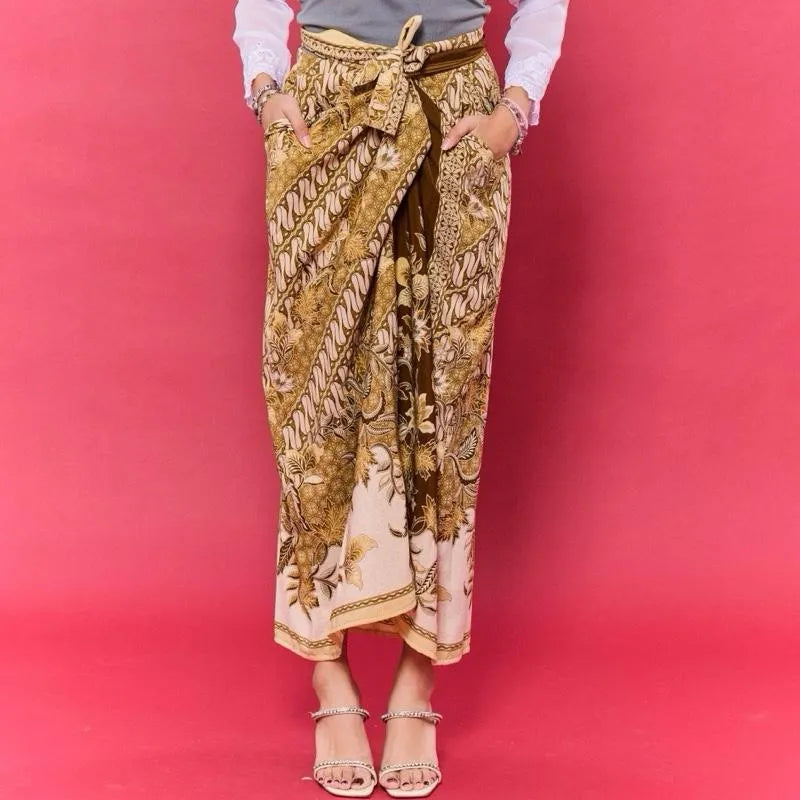 RIMBUNKL Skirt Semi Pario Batik with Pocket