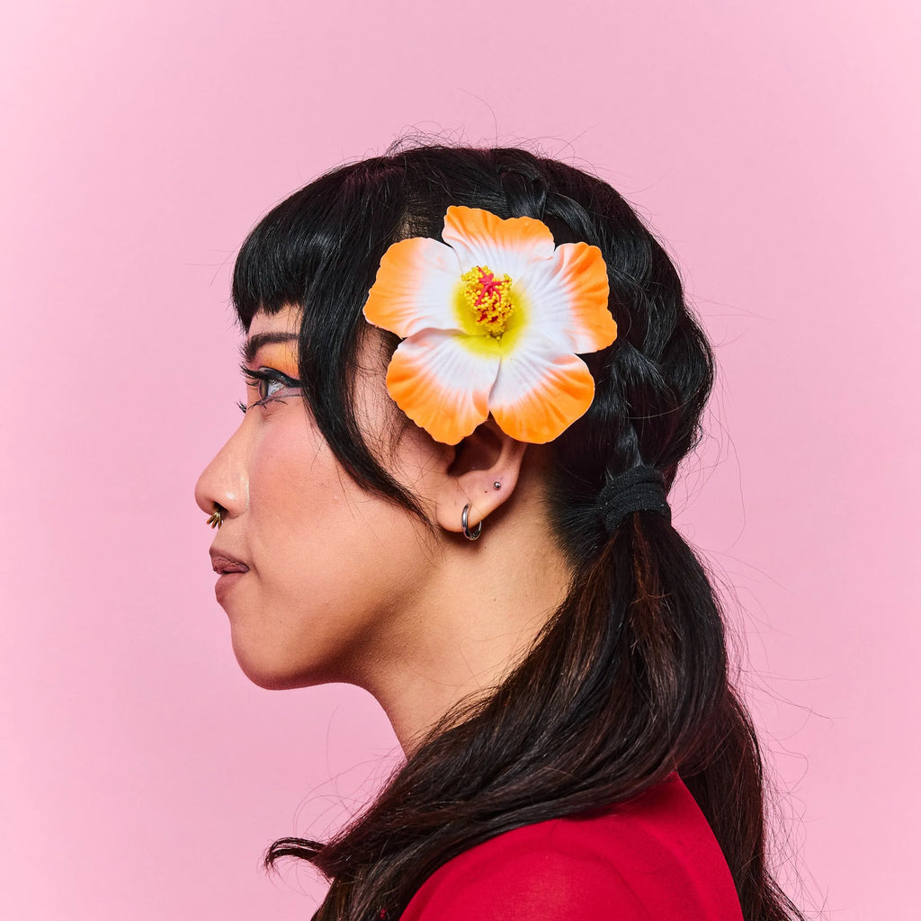 RIMBUNKL hibiscus Hair Clip 10com