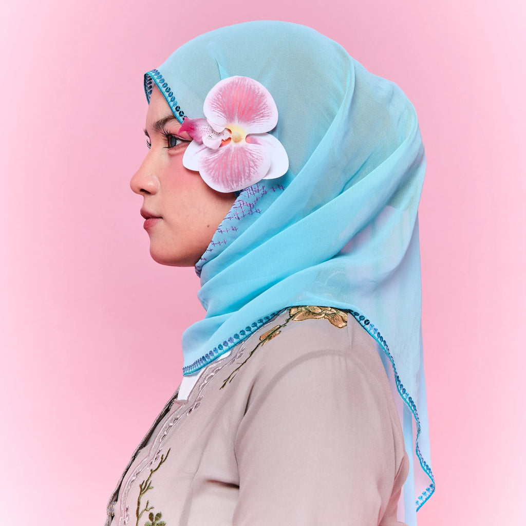 RIMBUNKL Orchid Hair clip 10 cm