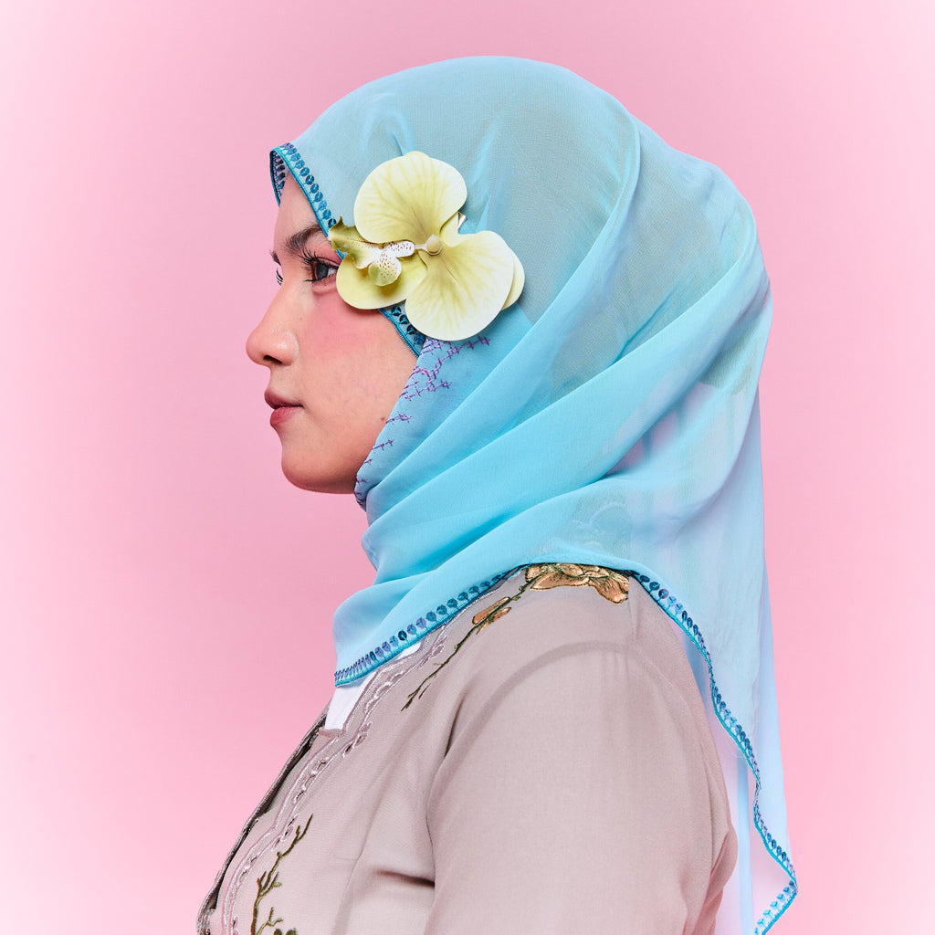 RIMBUNKL Orchid Hair clip 10 cm