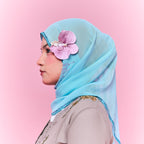 Orchid Hair clip 10 cm