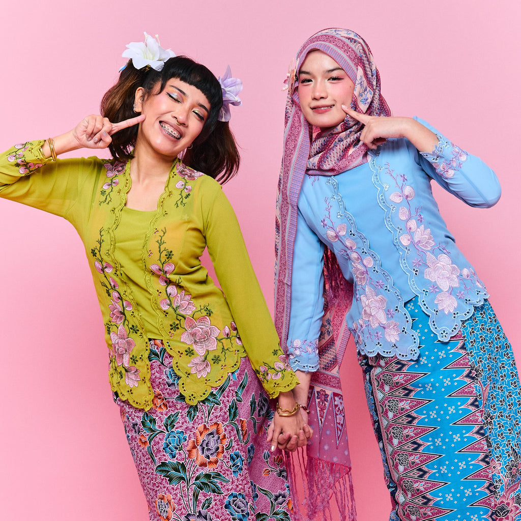 RIMBUNKL Kebaya Top Nori Corak(top only)