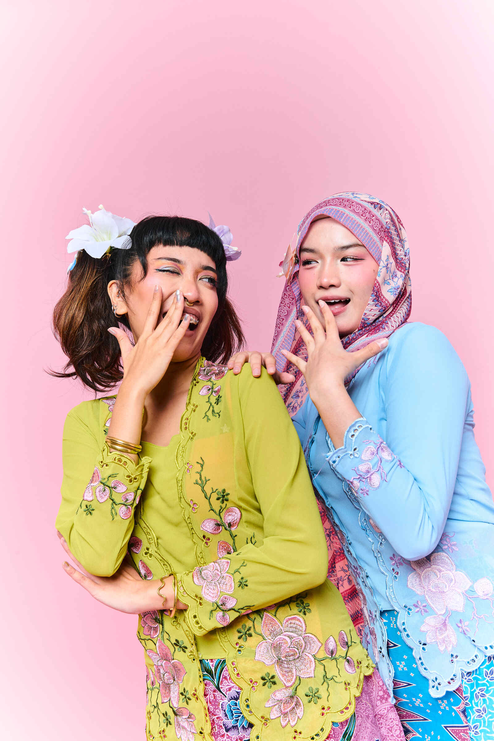 RIMBUNKL Kebaya Top Nori Corak(top only)