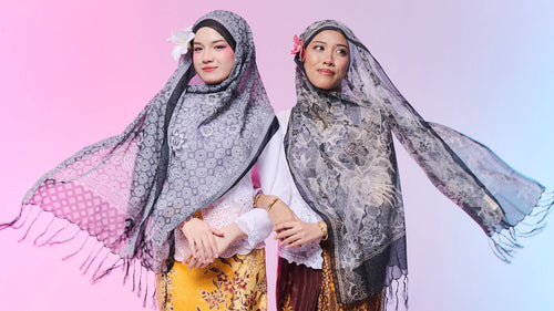 BATIK SHAWL WITH FRINGE