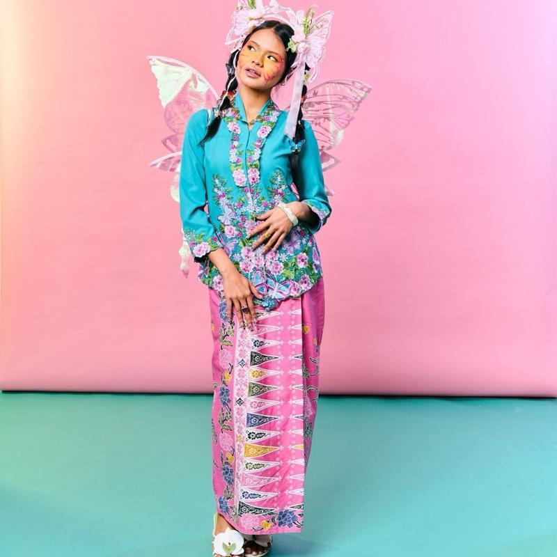 RIMBUNKL Kebaya whimsy Set (Top & Skirt)
