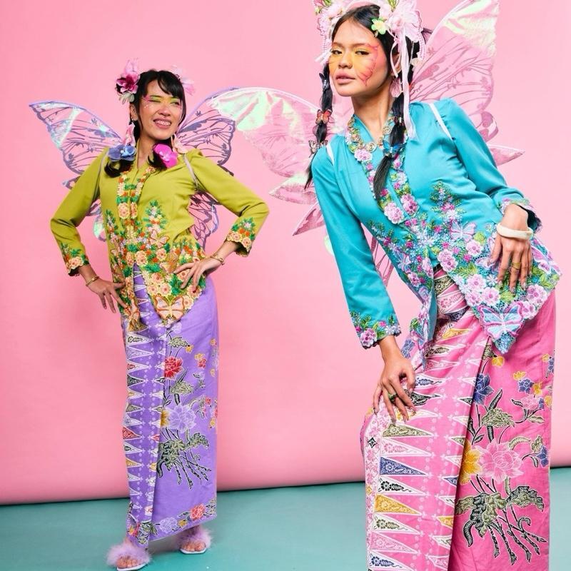 RIMBUNKL Kebaya whimsy Set (Top & Skirt)