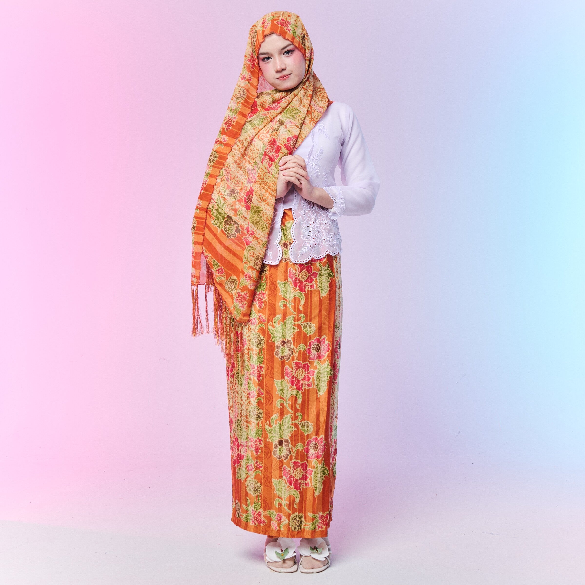 Skirt Set kain lipat batik - Shawl & Skirt