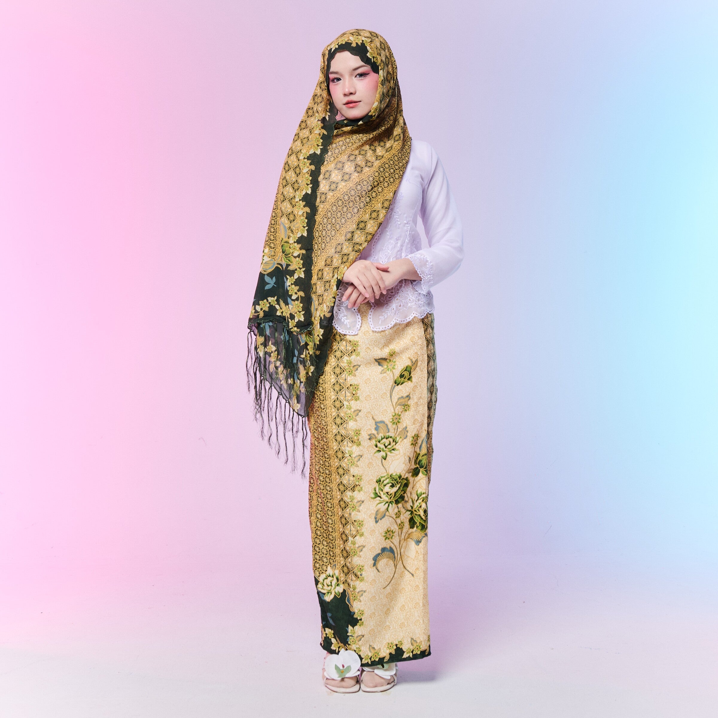 Skirt Set kain lipat batik - Shawl & Skirt