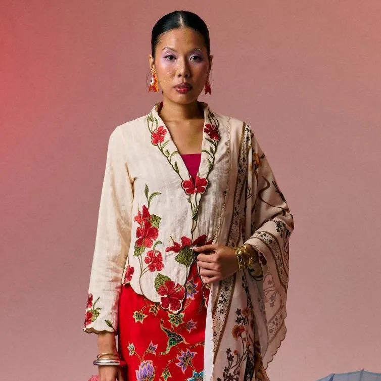 Kebaya Bunga Raya - Top Only