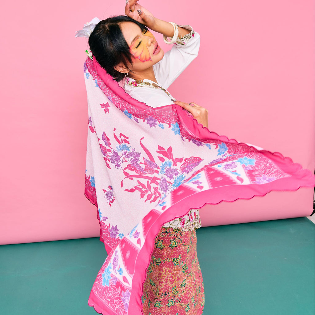 Shawl Batik Premium with Embroidery