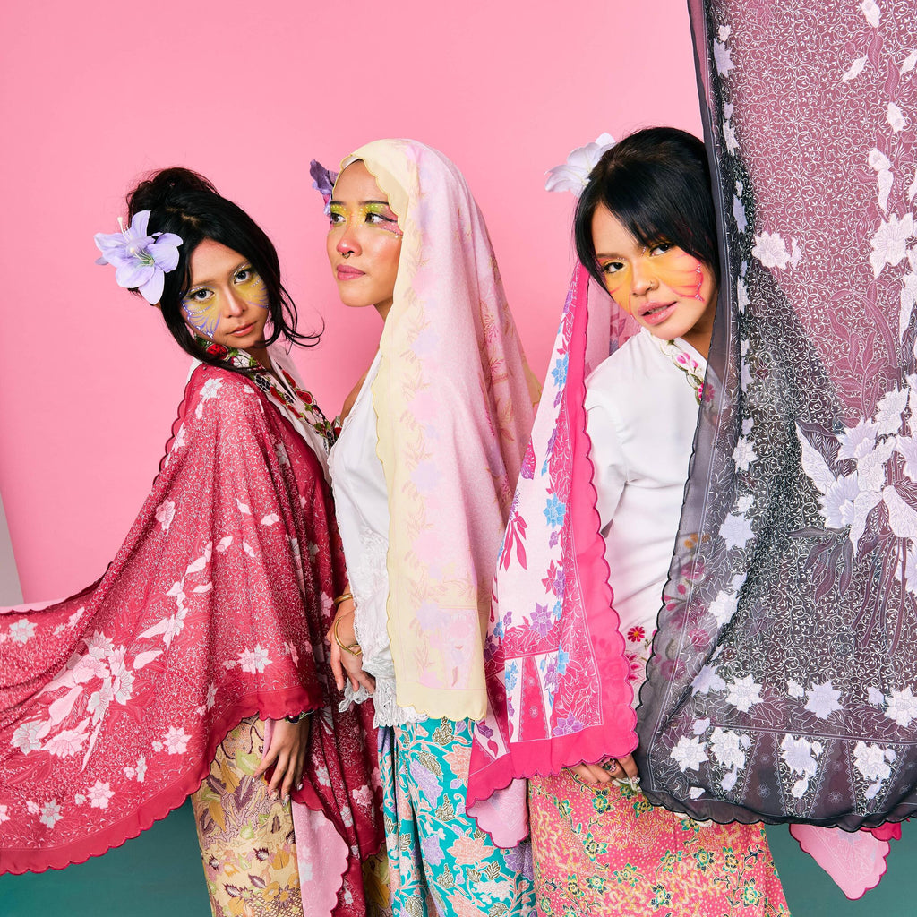 RIMBUNKL Shawl Batik Premium with Embroidery