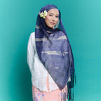 Batik Shawl with Fringe 2