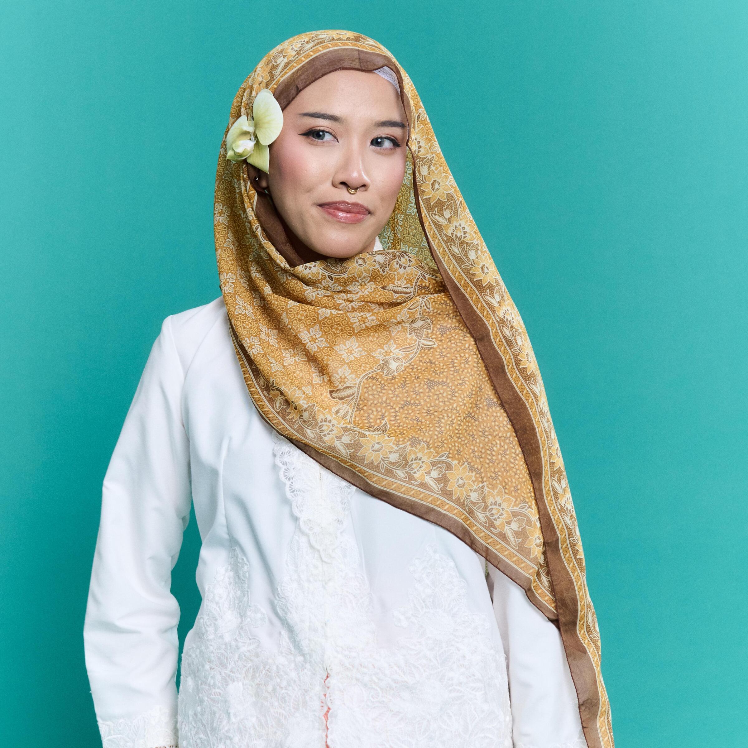 Batik Shawl with Fringe 2