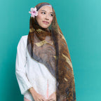 Batik Shawl with Fringe 2