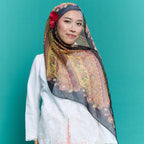 Batik Shawl with Fringe 2