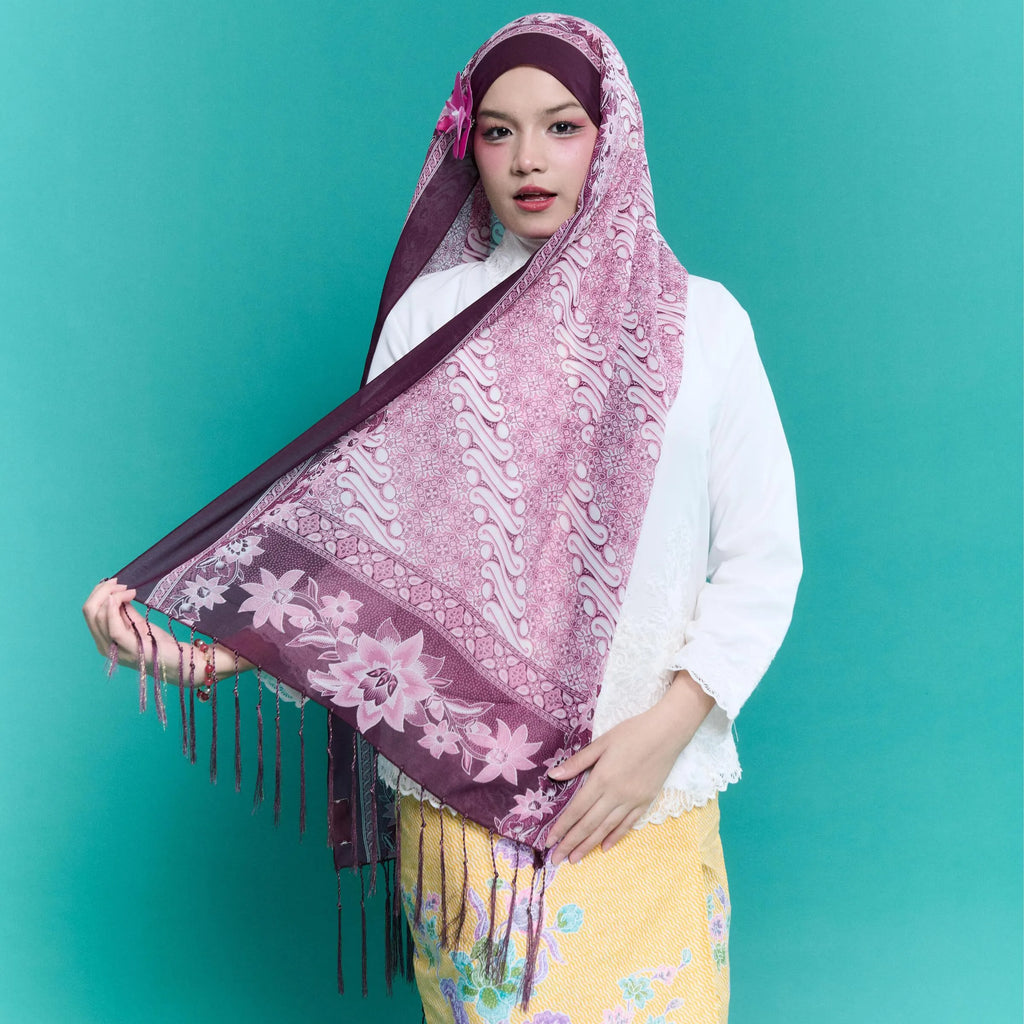 RIMBUNKL Batik Shawl with Fringe 3