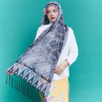Batik Shawl with Fringe 3
